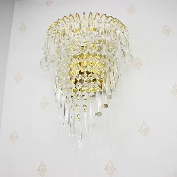 Applique murale classique en cristal 110v 220v 12v 24v, pièces de lunettes, lampe décorative Vintage en cristal, Luminaria d'art pour la maison