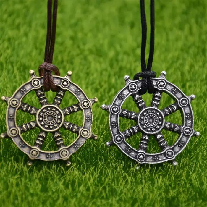 Bijoux religieux roue de vie Samsara bouddhiste