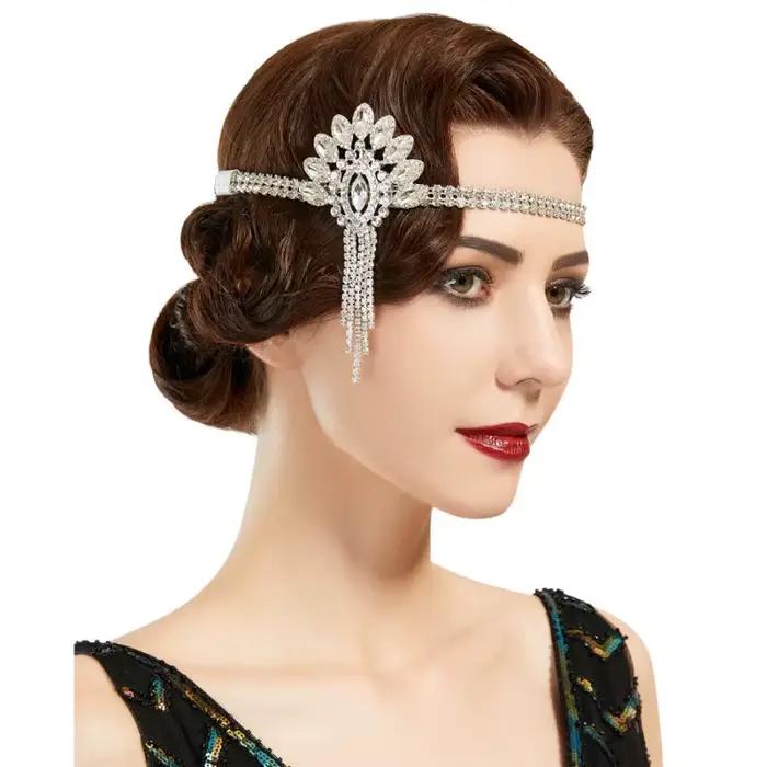 Bijoux de tête évasés en alliage de biscuits rétro vintage pour femmes, bande de sauna, costume de carnaval Cosplay, la grande testostérone, SBY