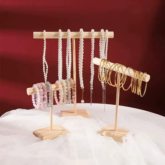 Présentoir à Bracelets en Forme de T, Support à Bijoux, Présentoir à Colliers, Organisateur de Bracelets, Meuble de Rangement pour Bijoux