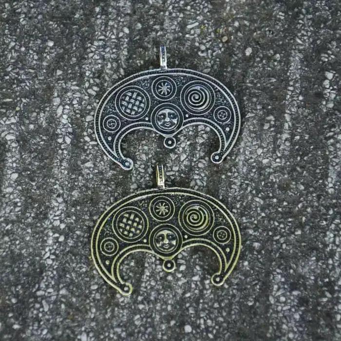 1 pièces slave Lunula fertilité croissant de lune bijoux lunaire Moravia Lunitsa Viking pendentif femmes collier Vintage Talisman amulette
