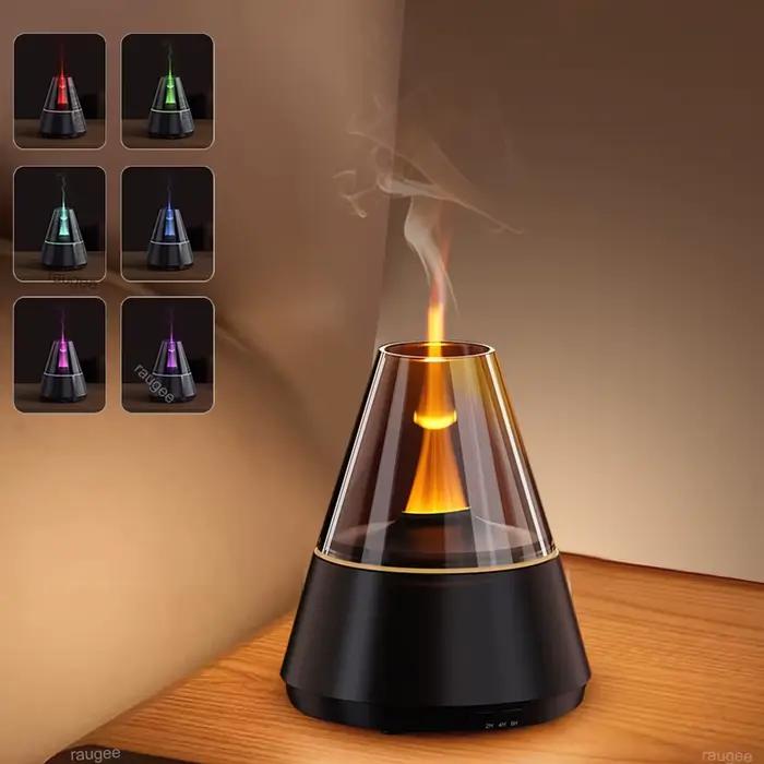Humidificateur d'air USB Mini diffuseur d'huile essentielle d'arôme maison muet automatique brumisateur diffuseur de parfum avec veilleuse colorée