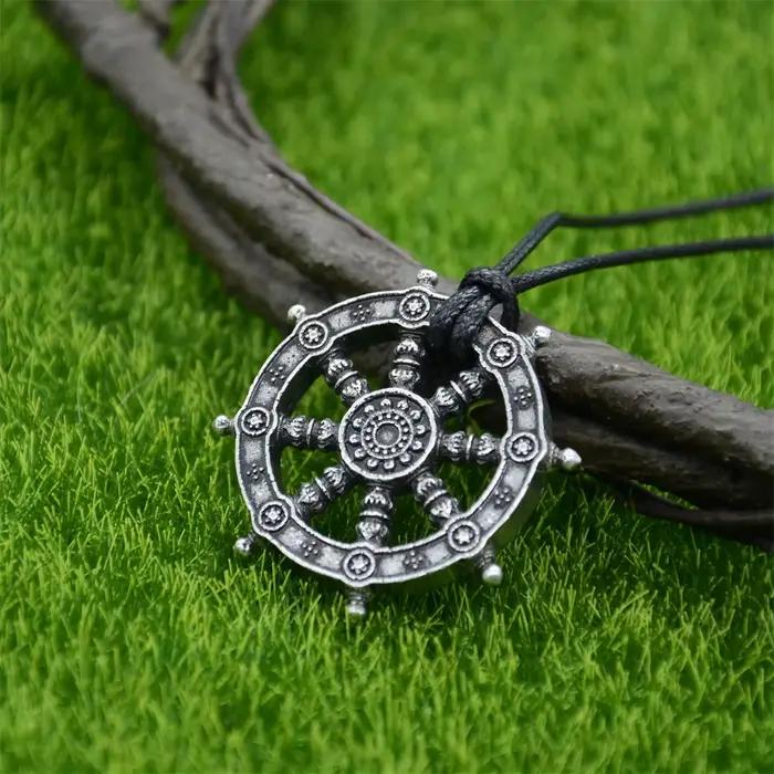 Bijoux religieux roue de vie Samsara bouddhiste