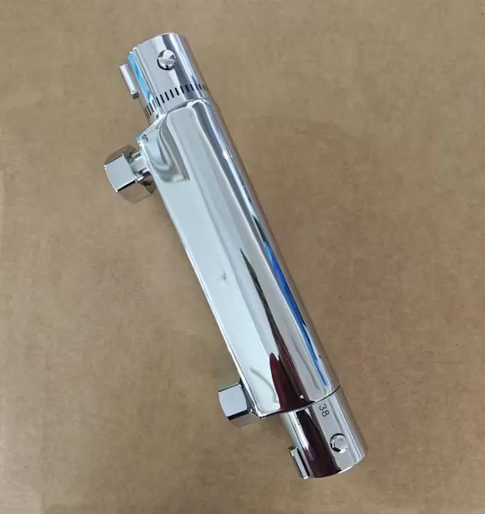 Robinet mitigeur de douche thermostatique, salle de bains, robinet de baignoire d'eau combiné, mitigeur thermostatique avec entrées inversées