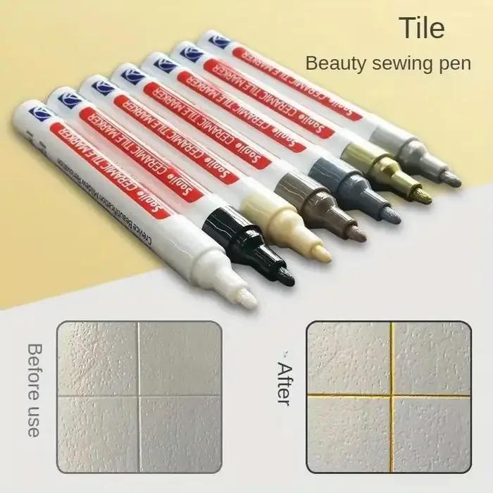 Marqueur de joint de carrelage céramique imperméable et résistant à la moisissure pour la réparation des murs et sols de cuisine et salle de bain