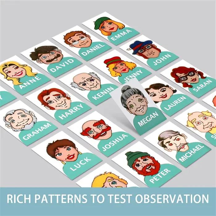 Jeu de Puzzle devinez qui je suis pour deux personnes, plateau Portable interactif, jeu de société adapté aux enfants