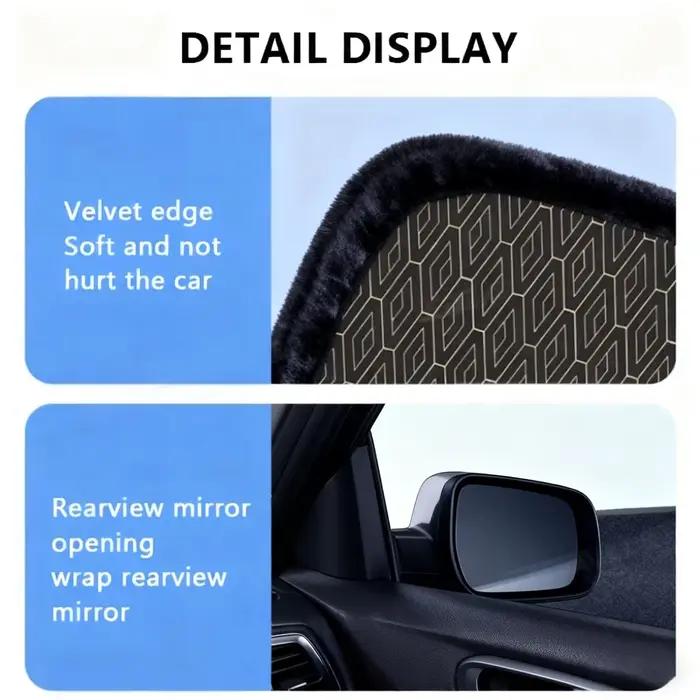 Pare-soleil de voiture à 5 couches, pliable, épais, pour pare-brise avant, protection UV, rideau pare-soleil, protection solaire