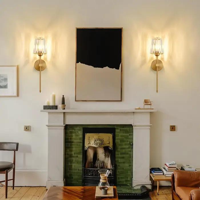 Applique murale Led en cristal au design nordique moderne, luminaire décoratif d'intérieur, idéal pour une chambre à coucher, un salon, une salle à manger ou une table de chevet