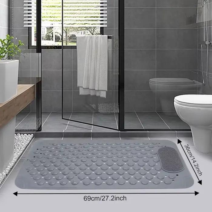 Tapis de sol antidérapant pour salle de bain, design trois couleurs, pour douche, toilettes, baignoire, salle de bain, massage, doux, usage domestique quotidien