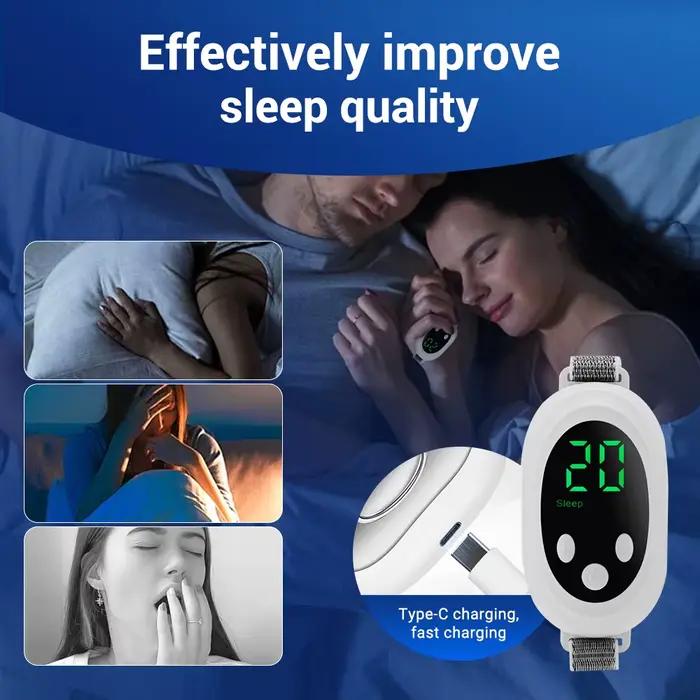 Deux modes, 20 niveaux d'intensité, appareil de sommeil intelligent, soulagement de l'anxiété, sommeil neurologique, insomnie et appareil apaisant,