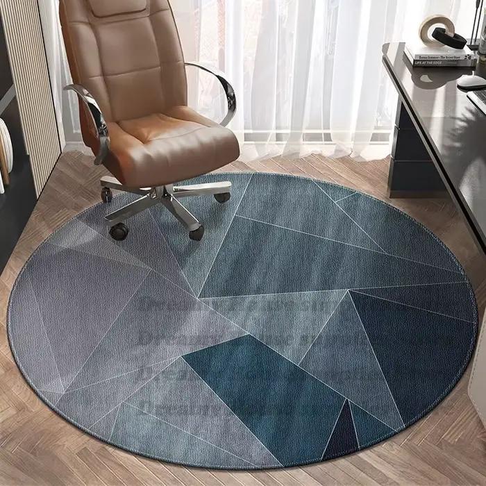 Tapis ronds pour chaise pivotante, tapis de sol, tapis décoratifs pour salon, chambre à coucher, tapis de zone pour canapé et tables basses