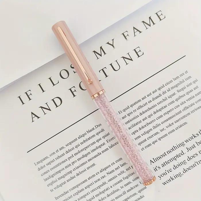 Stylo à bille en métal haut de gamme avec cristaux de diamant, stylo cadeau créatif, stylo publicitaire pour le bureau et les affaires