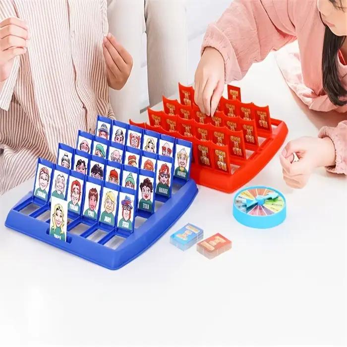 Jeu de Puzzle devinez qui je suis pour deux personnes, plateau Portable interactif, jeu de société adapté aux enfants