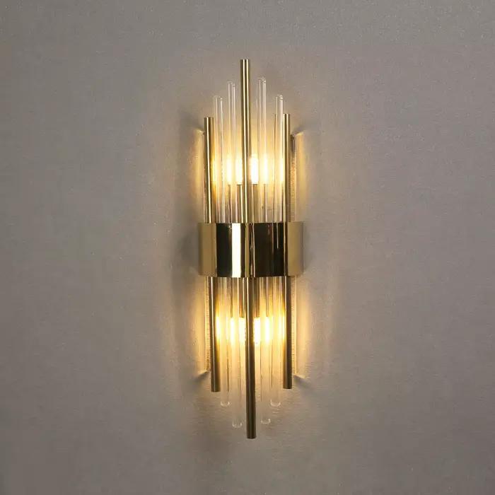 Applique murale de luxe en cristal, décoration pour salon, chambre à coucher, luminaires de chevet, arrière-plan TV