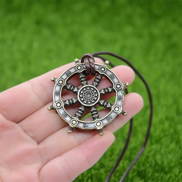 Bijoux religieux roue de vie Samsara bouddhiste