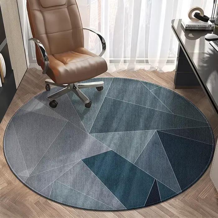 Tapis ronds et tapis pour la maison, décoration de salon, chambre d'adolescent, canapé, Table basse, tapis antidérapant