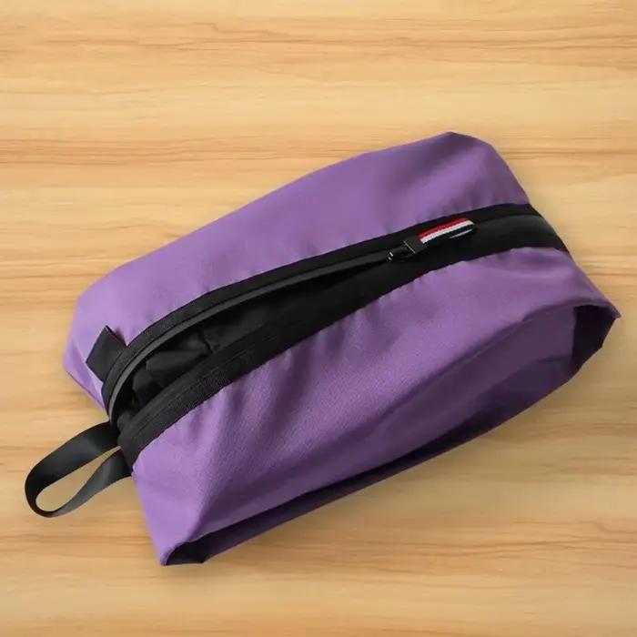 Pochette Portable pour vêtements de maison, organisateur de voyage, multifonction, étanche, garde-robe de rangement, anti-poussière avec fermeture éclair, sac de transport pour chaussures