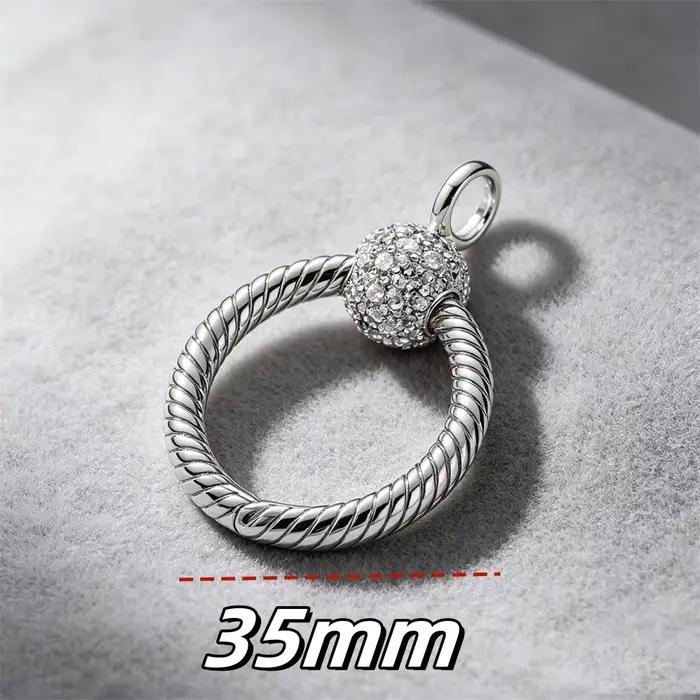 Nouveau porte-clés tressé en cuir plaqué argent 2026, idéal pour bijoux originaux et pendentifs DIY, cadeaux pour femmes