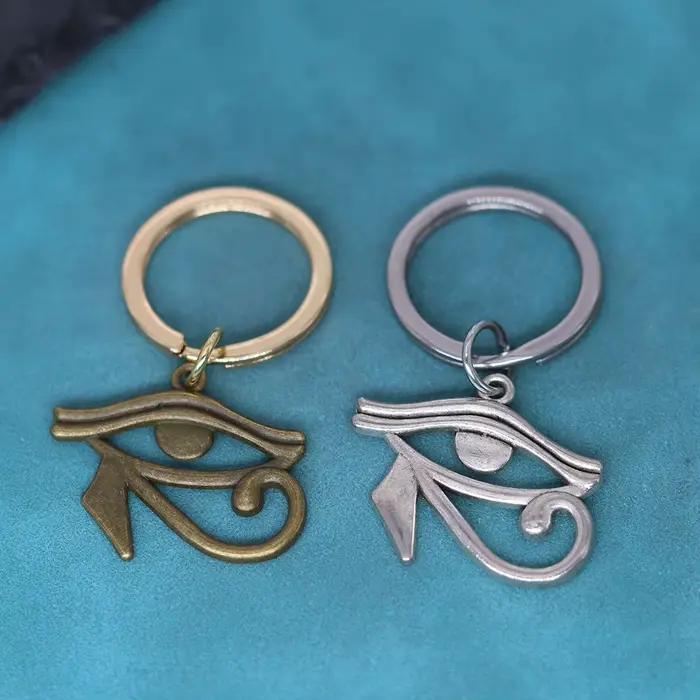 Porte-clés pendentif amulette œil d'horus Ra égyptien pour hommes et femmes