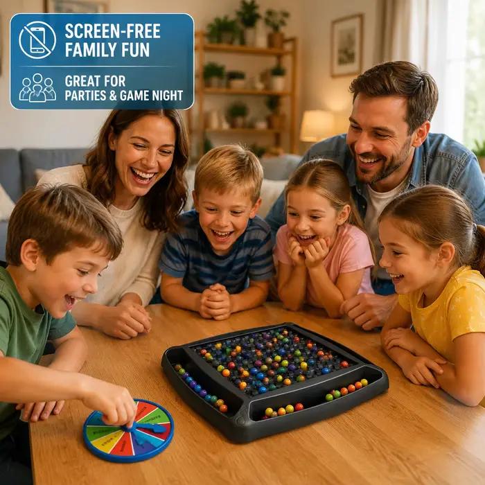Jeu d'élimination des billes arc-en-ciel 2-4 joueurs, puzzle de correspondance de perles, jeu de société de réflexion logique pour enfants