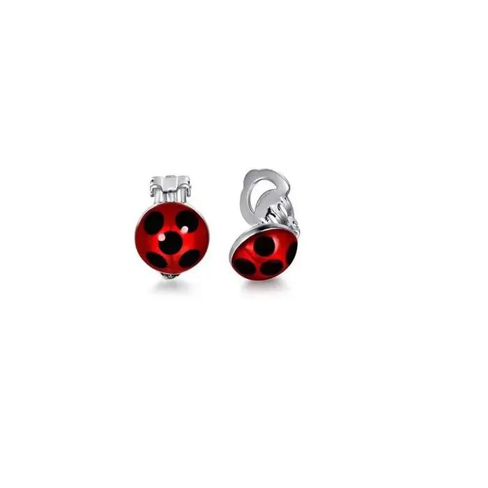 Boucles d'oreilles Coccinelle Tikki Rose Pêche, Bijoux Peripheriques Anime Elfes