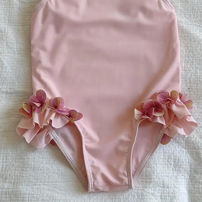 Maillot de bain enfant été 2026 pour fille, 24M-7T, motif floral uni, vêtements de sport aquatique pour bébé