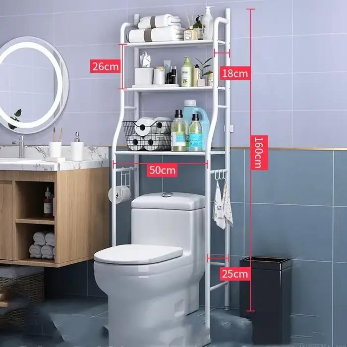 HOToilet-Étagères Murales de Rangement T1 au Sol, pour Toilettes, Machine à Laver sans Jolie çonnage