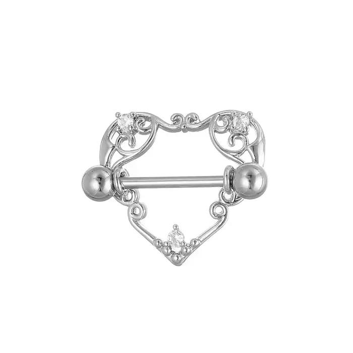 Anneau en zircone à la mode, artefact d'ongles, bijoux de perçage pour le corps, boucle d'oreille élégante, collier, bague, accessoires de mode