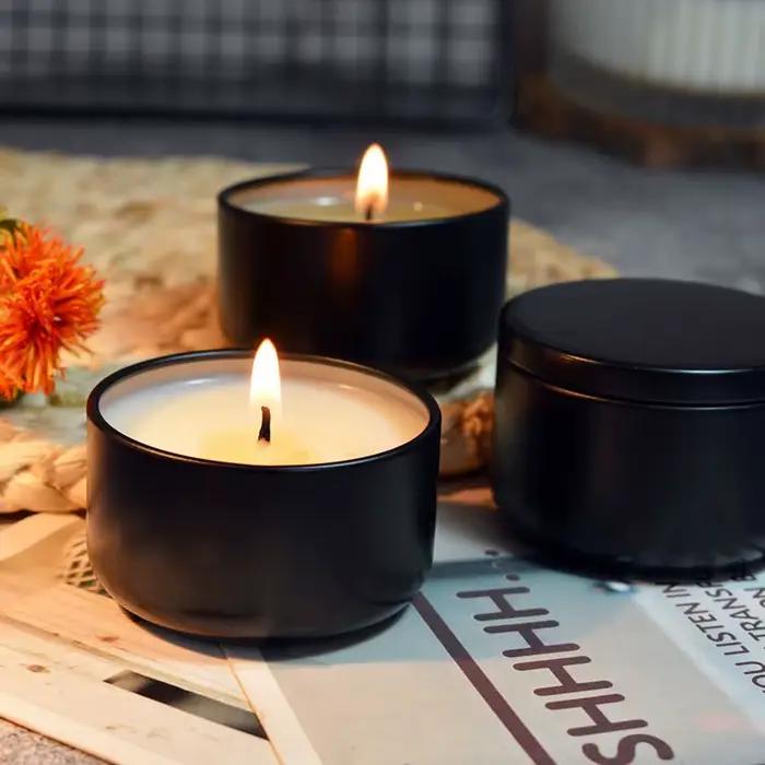 Lot de 4 bougies anti-moustiques à la citronnelle sans fumée