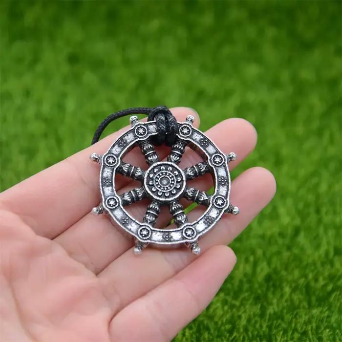 Bijoux religieux roue de vie Samsara bouddhiste