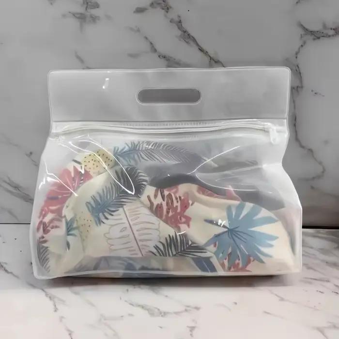 Sac de natation en PVC transparent avec séparation humide/sèche, pochette zippée pour la plage, la piscine, la gym, les voyages, organisateur portable pour maillots de bain et articles de toilette
