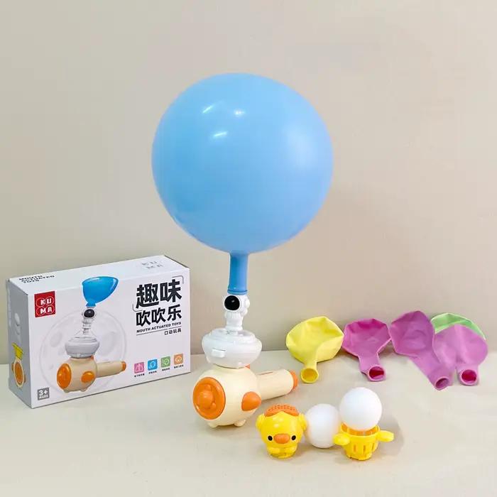 Jouet Montessori pour enfants avec sifflet, boule de soufflage flottante, boule de tuyau de soufflage trois en un, jouet éducatif de motricité Fine sensorielle