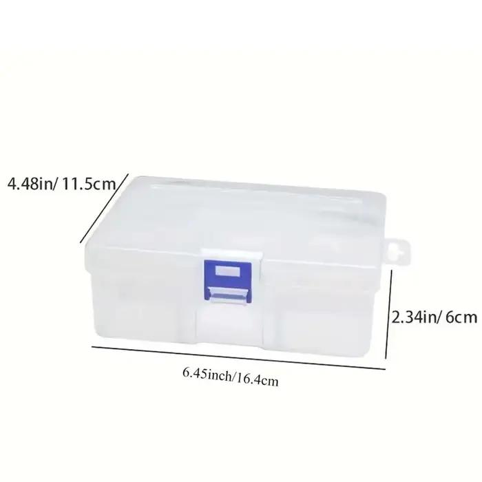 Boîtes de rangement en plastique transparent pour bijoux, accessoires de quincaillerie, petits objets, bricolage, artisanat, cosmétiques