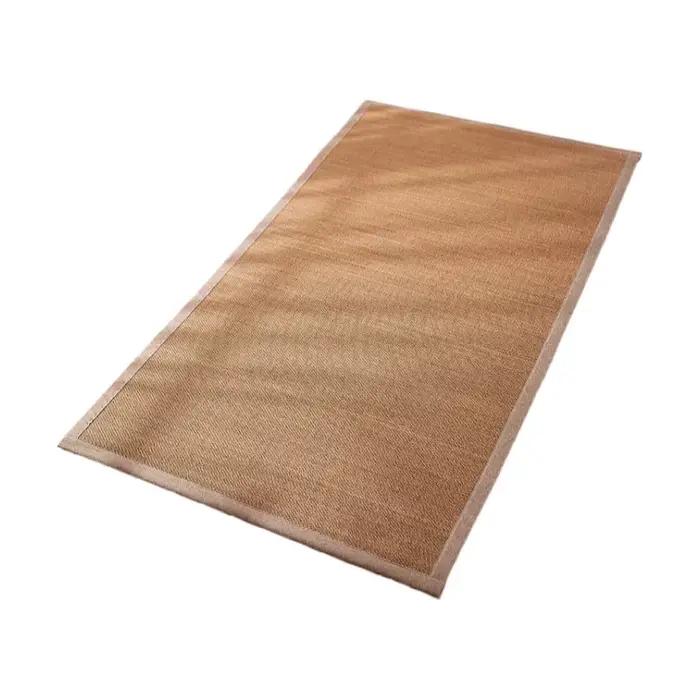 Tapis en bambou japonais Tatami, Design, respirant, pour chambre à coucher, salon, antidérapant, lavable, pour la maison, rectangulaire
