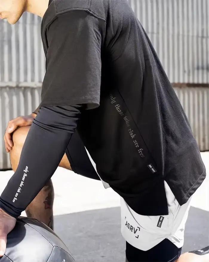 T-shirt de Sport à manches courtes pour hommes, séchage rapide, pour entraînement, Jogging, Gym, basket-ball, Fitness