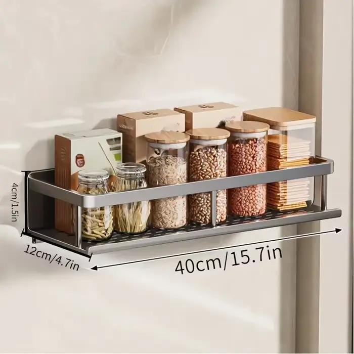 Étagère de douche murale sans perçage avec crochet amovible, auto-adhésive, à drainage rapide pour salle de bain et cuisine