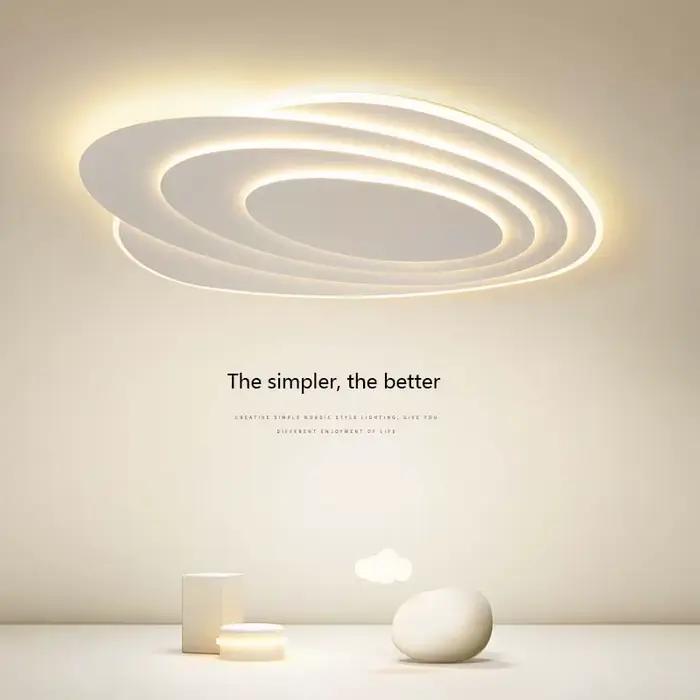 Plafonnier LED Géométrique au Design Moderne, Luminaire Décoratif d'Nik, Idéal pour un Salon, une Salle à Manger, un Bureau ou une Chambre à Coucher