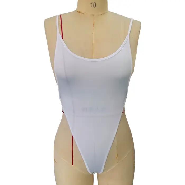 Sexy Mini Micro maillots de bain une pièce maillot de bain femmes extrême String Bikini femme baigneur maillot de bain dos nu String Monokini XL