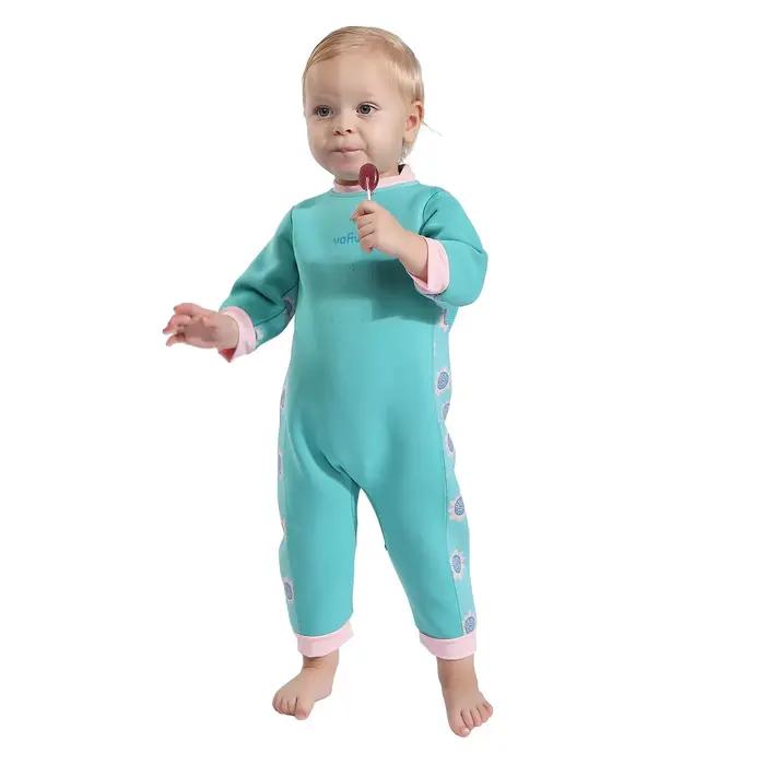 Garçons filles tout-petits 2mm néoprène combinaison dos fermeture éclair nourrissons combinaisons humides maillot de bain complet chaud une pièce maillot de bain
