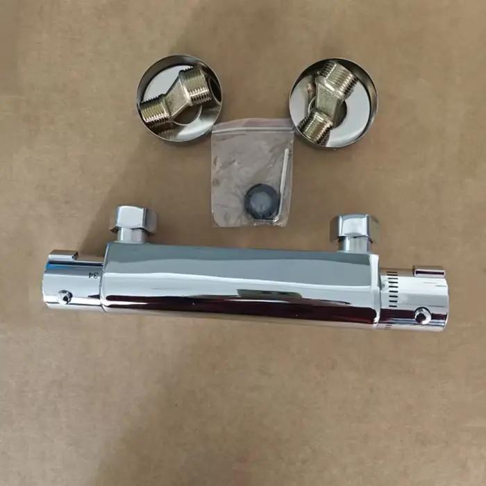 Robinet mitigeur de douche thermostatique, salle de bains, robinet de baignoire d'eau combiné, mitigeur thermostatique avec entrées inversées