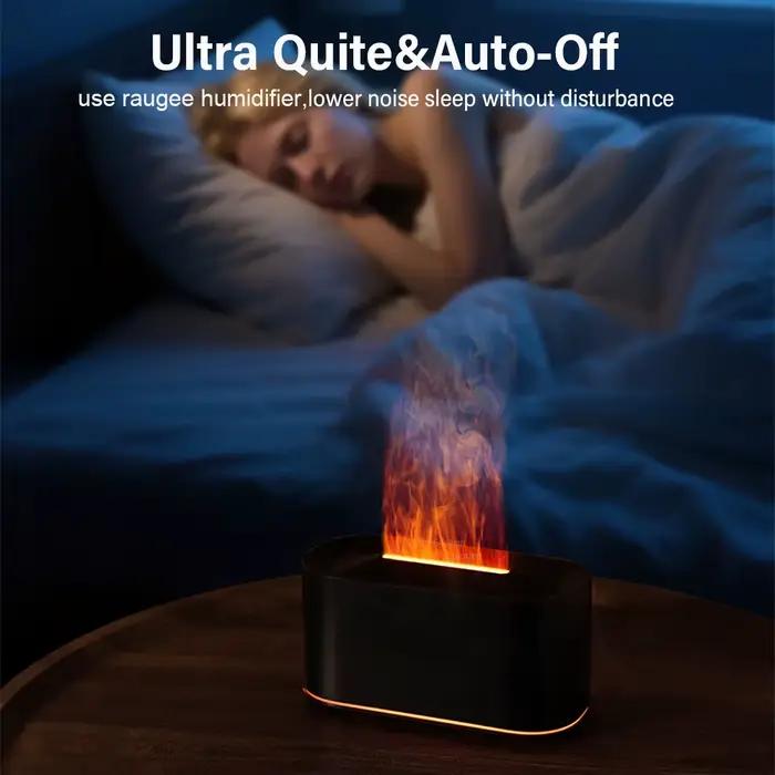 Humidificateur d'arôme d'air USB, humidificateur de flamme de bureau pour la maison, Mini humidificateur d'air, diffuseur d'huile essentielle de parfum avec veilleuse