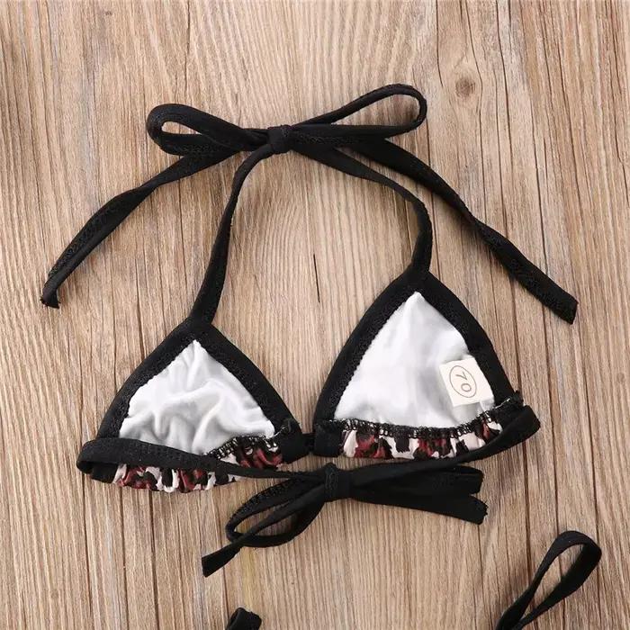 0-24 mois bébé filles maillots de bain imprimé léopard maillot de bain bikini pour les filles 2025 été infantile filles maillots de bain