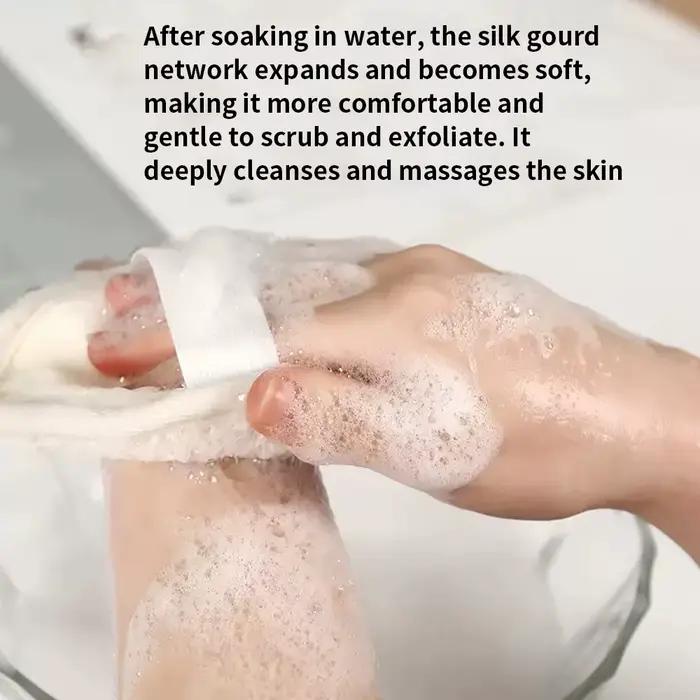 6 pièces/3 pièces/1 pièce corps exfoliant luffa