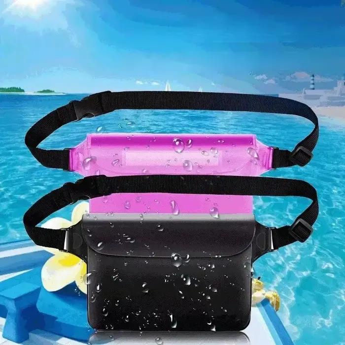 Pochette étanche flottante pour activités aquatiques – Sac sec multi-sports avec compartiment pour téléphone (plage/surf/bateau)