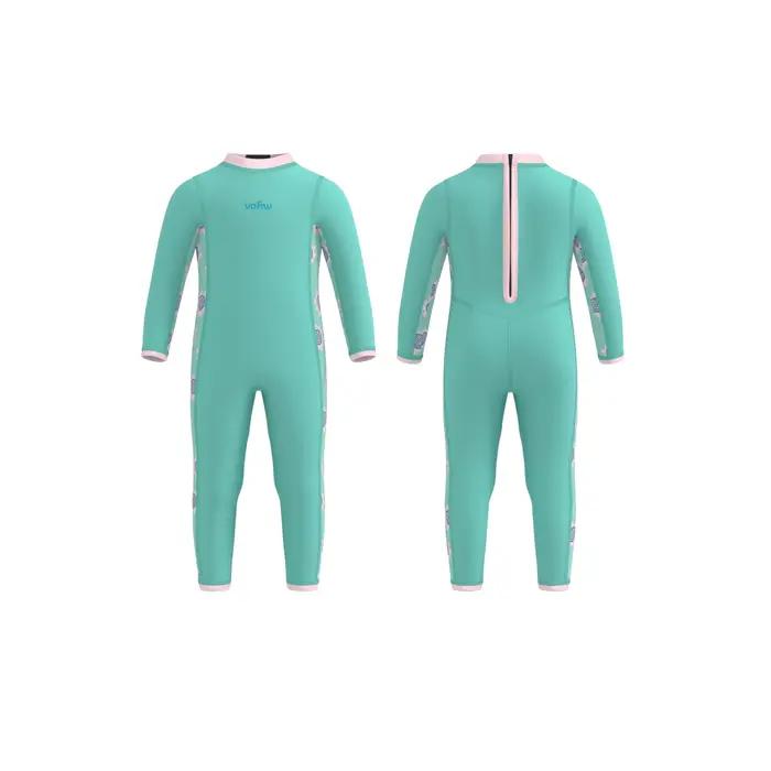 Garçons filles tout-petits 2mm néoprène combinaison dos fermeture éclair nourrissons combinaisons humides maillot de bain complet chaud une pièce maillot de bain