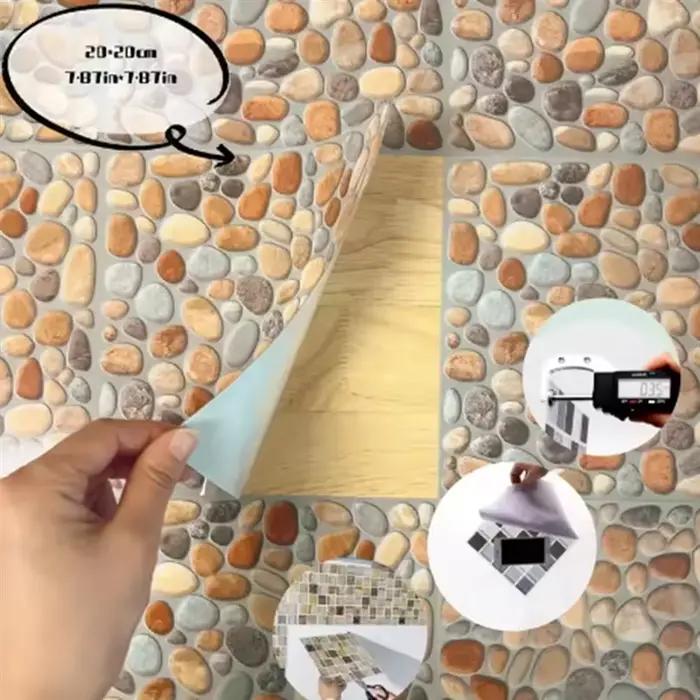ABJI-plucher et coller dosseret dosseret carrelage peler et coller dos éclaboussures bâton sur carrelage pour cuisine