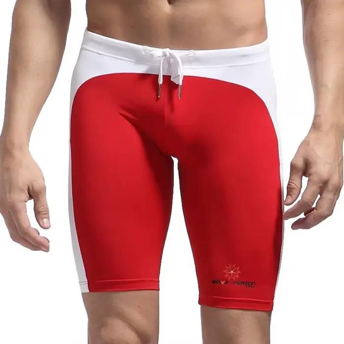 Maillot de bain en lyJean-pour hommes, slip, short de plage, caleçon de compression, pantalon de bain serré