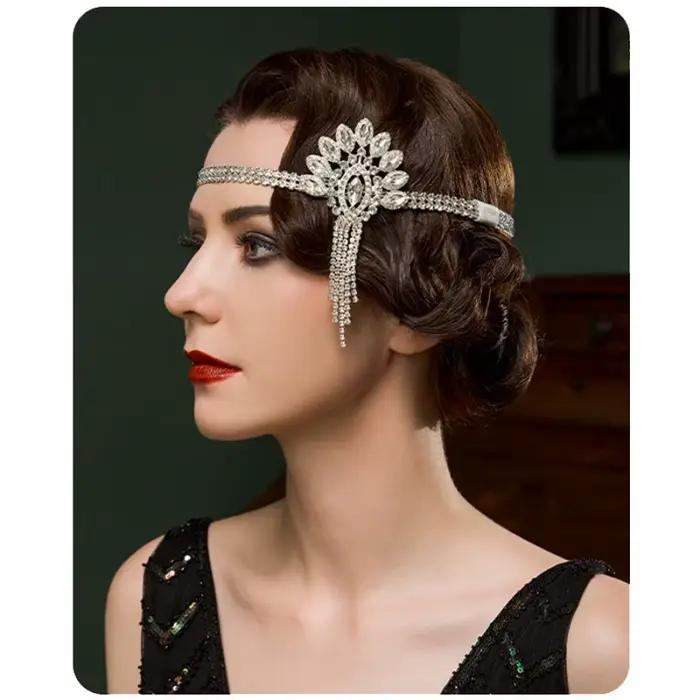 Bijoux de tête évasés en alliage de biscuits rétro vintage pour femmes, bande de sauna, costume de carnaval Cosplay, la grande testostérone, SBY