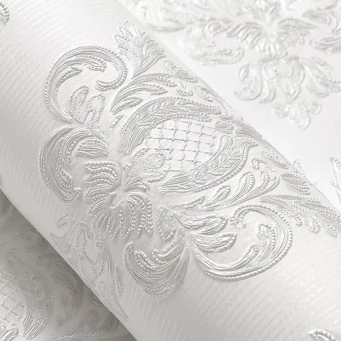 Papier peint de style européen pour murs de chambre à coucher, damas 3D, non tissé, salle à manger, salon, canapé, fond TV, papiers peints, décoration d'intérieur