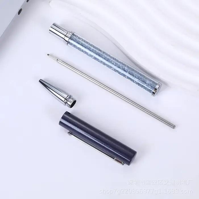 Stylo à bille en métal haut de gamme avec cristaux de diamant, stylo cadeau créatif, stylo publicitaire pour le bureau et les affaires